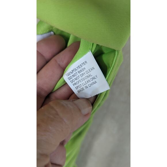 NWT MAC DUGGAL Green ONE SHOULDER CUT OUT RUCHED BACK Long GOWN 55975 size 2 - Picture 11 of 12